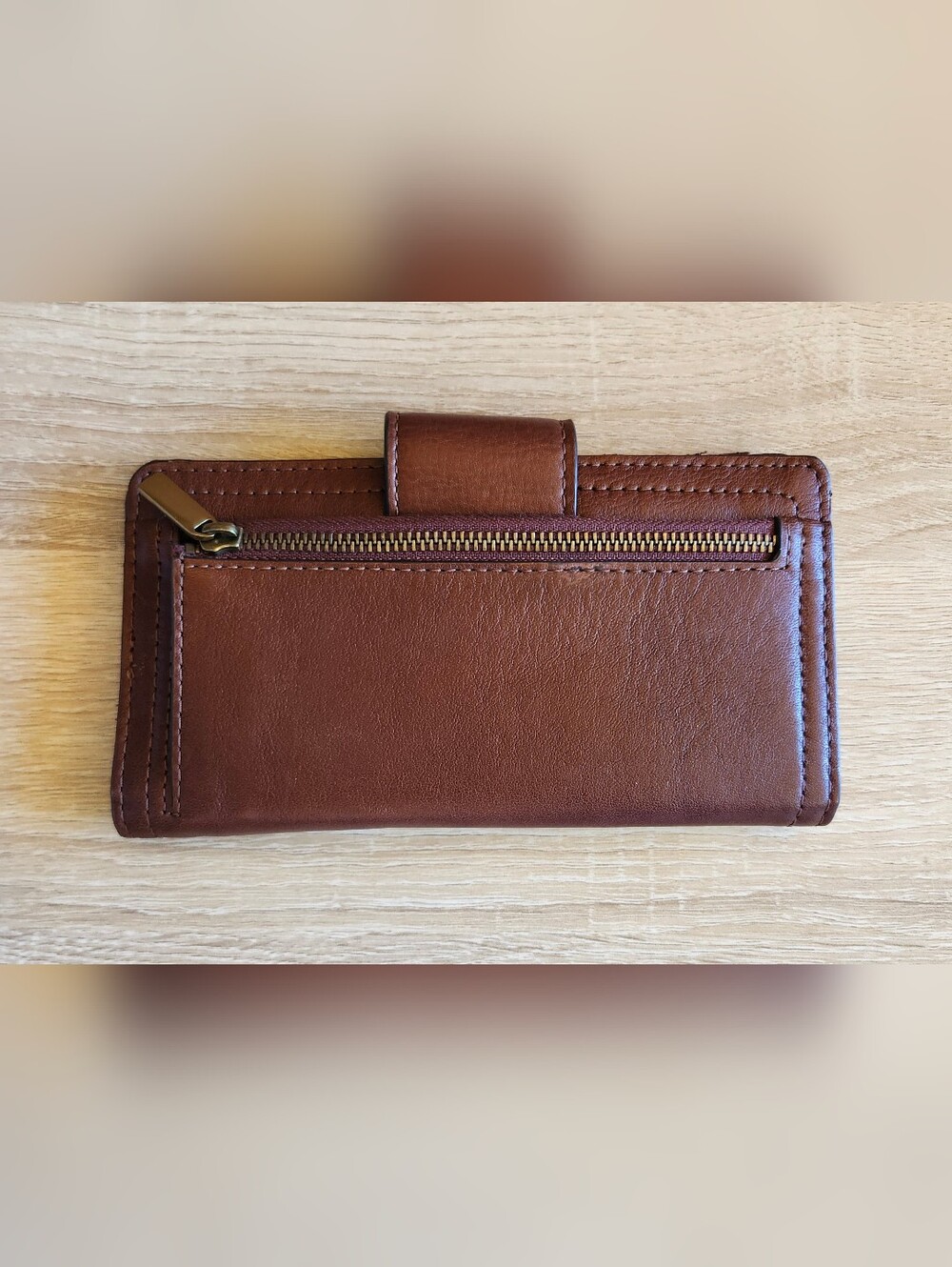 Fossil Chestnut Brown Leather Women's Wallet - Picture 3 of 8